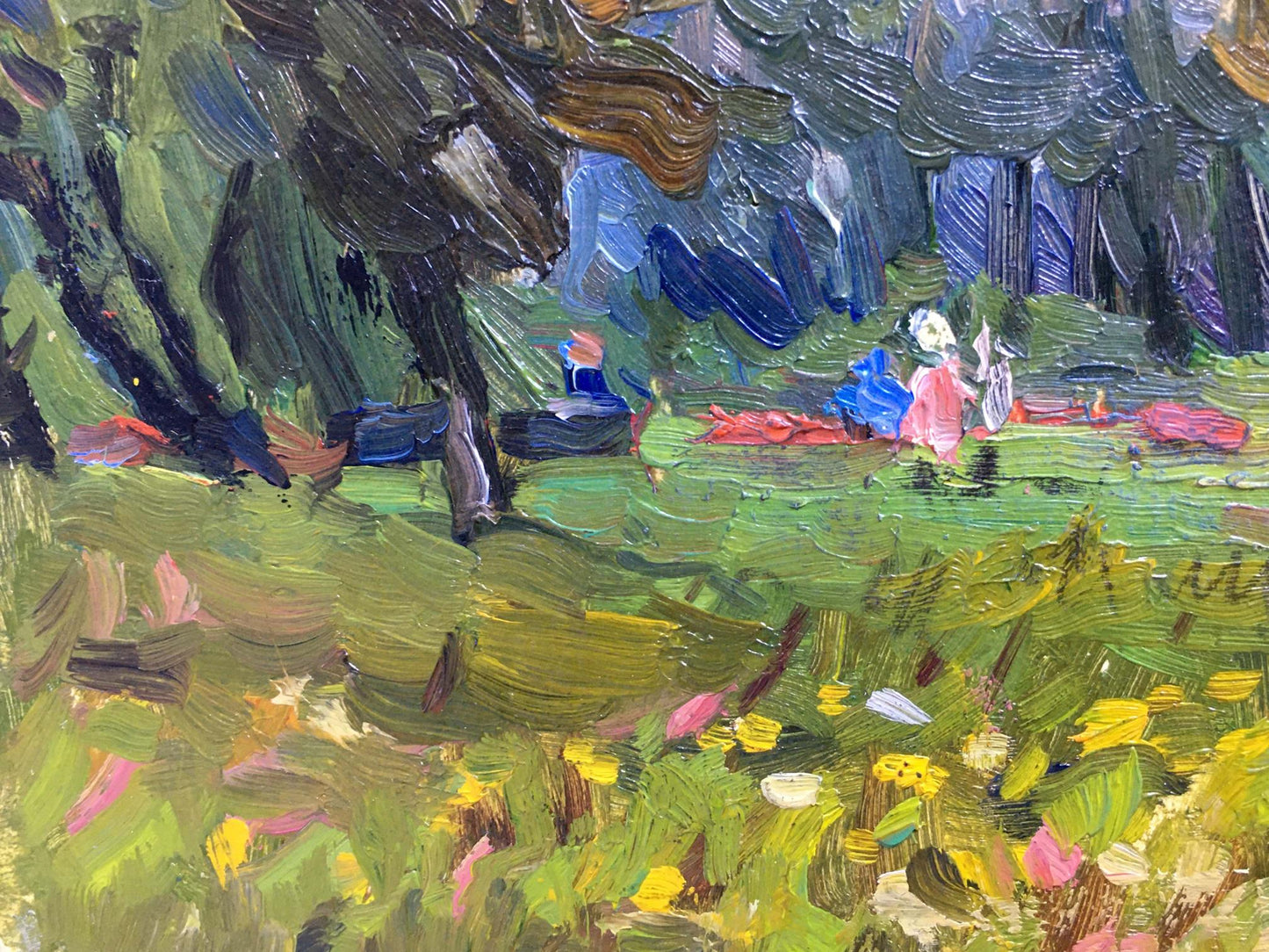 Oil painting Kiev park Popov I. A.