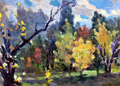 Oil painting Golden autumn Popov I. A.