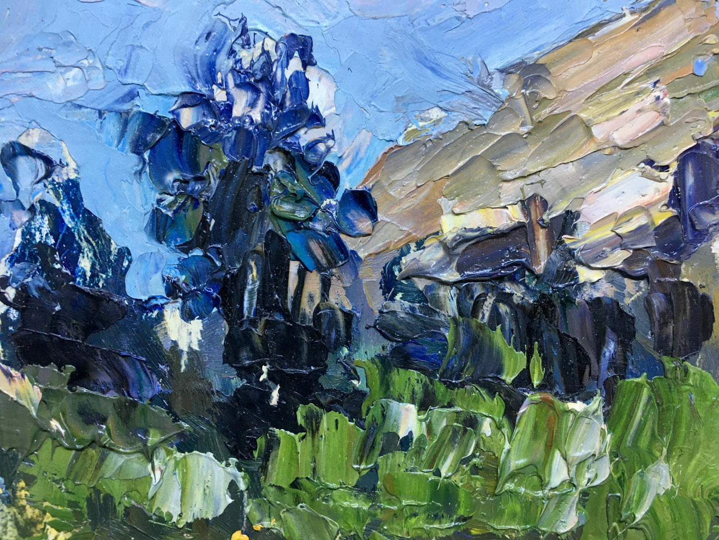 Courtyard Landscape: Oil Painting by Popov I. A.