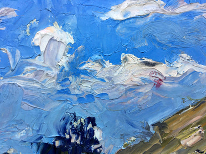 Oil Artwork: Courtyard Landscape by Popov I. A.