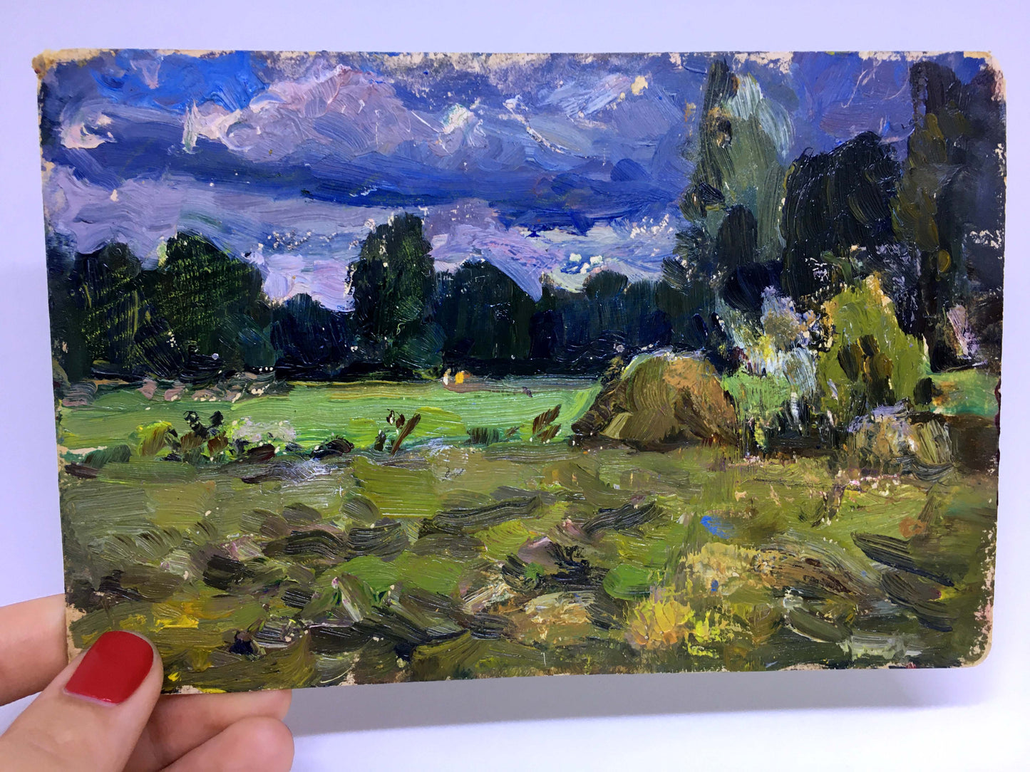 Oil painting Before the rain Popov I. A.