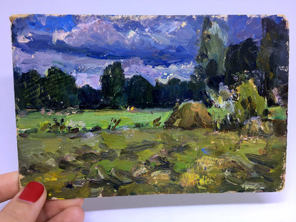 Oil painting Before the rain Popov I. A.