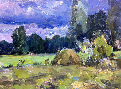 Oil painting Before the rain Popov I. A.