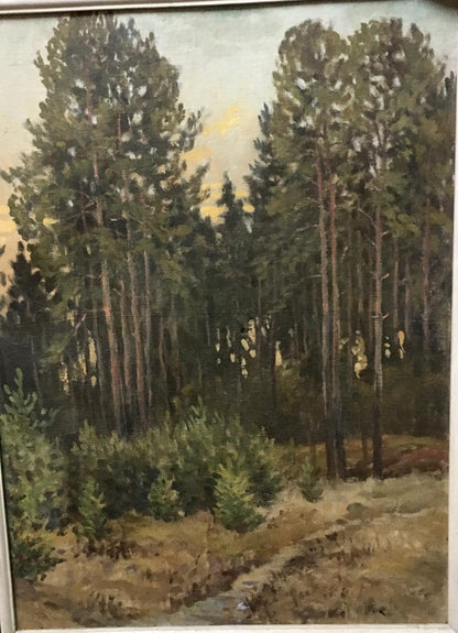 Oil painting The road to the forest Alexander Georgievich Cherkass