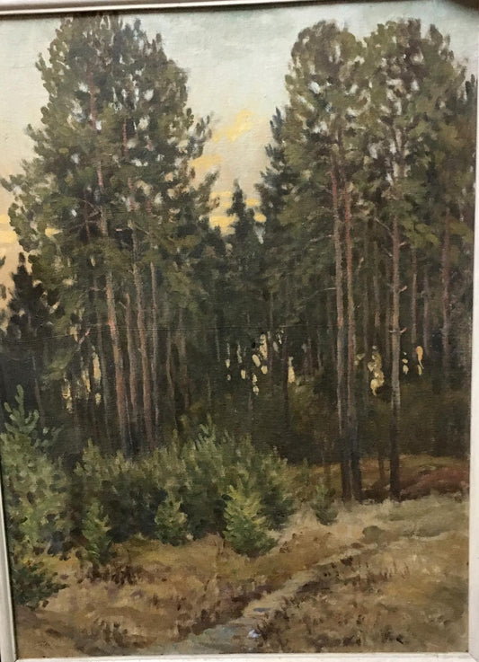 Oil painting The road to the forest Alexander Georgievich Cherkass