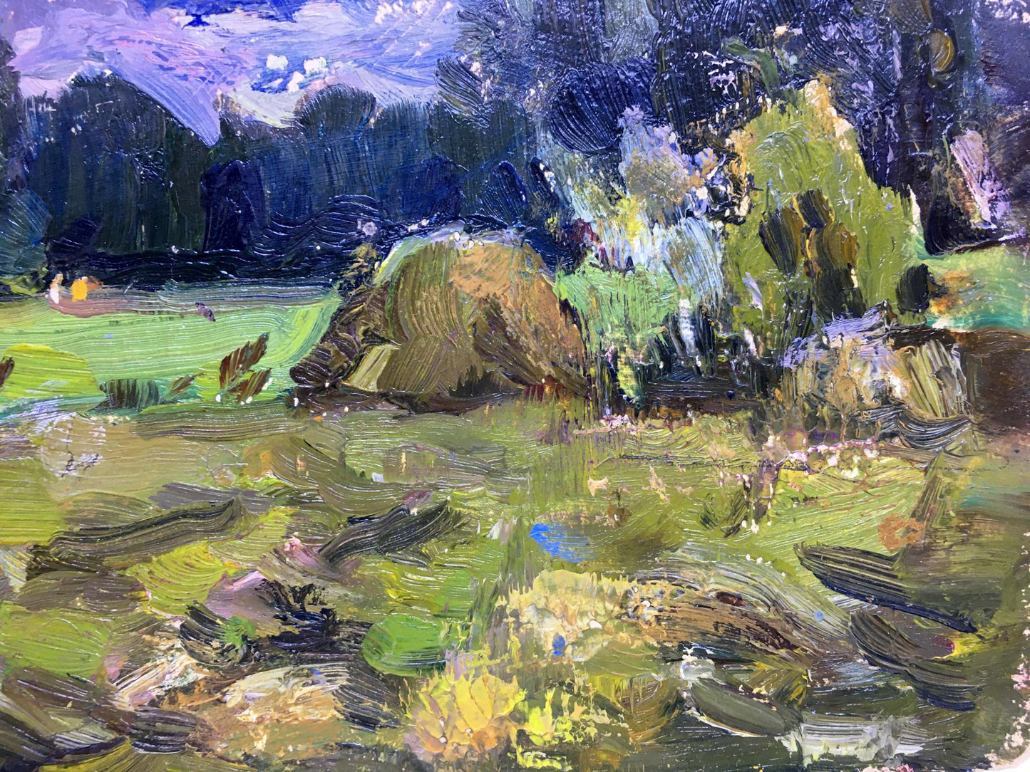 Oil painting Before the rain Popov I. A.