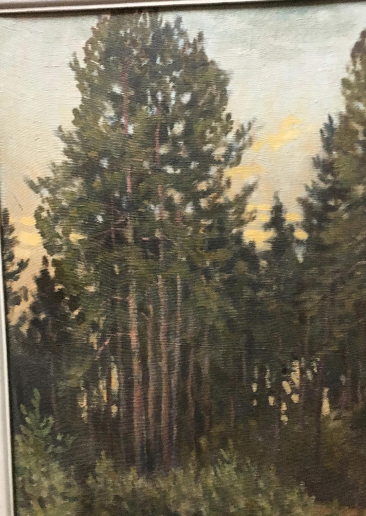 Oil painting The road to the forest Alexander Georgievich Cherkass