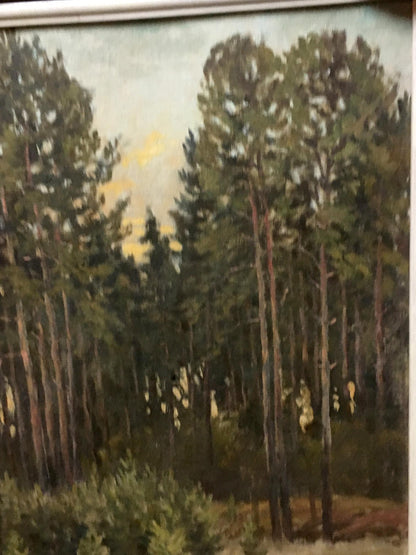 Oil painting The road to the forest Alexander Georgievich Cherkass