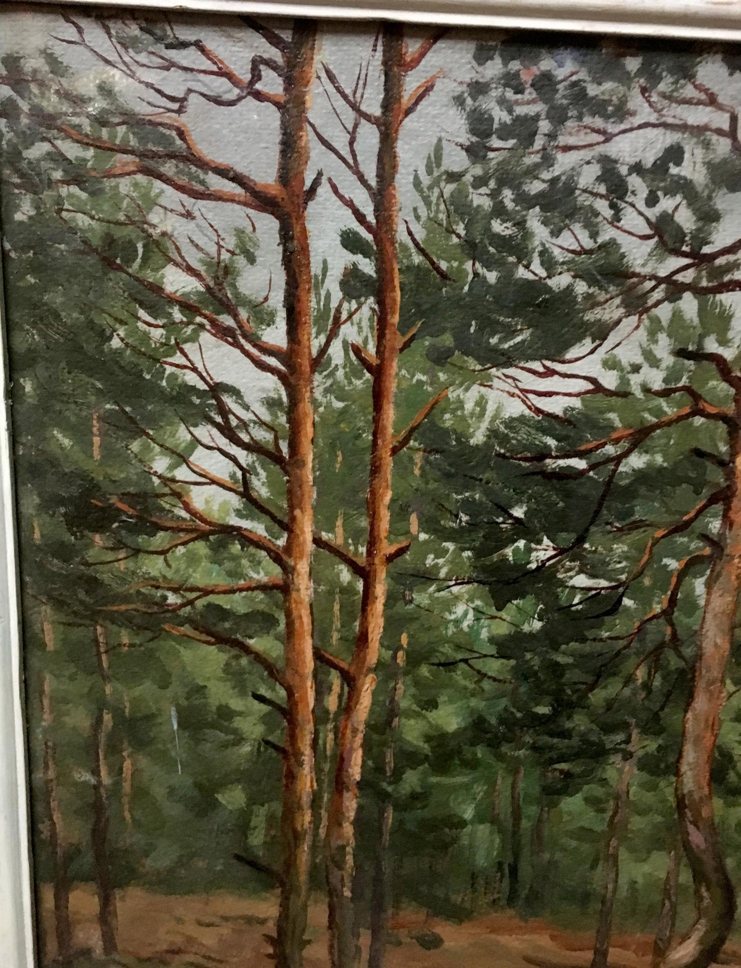 Oil painting Sawmill Alexander Georgievich Cherkass