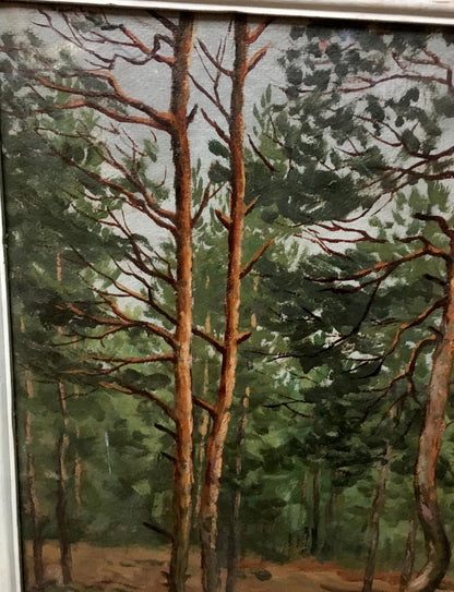 Oil painting Sawmill Alexander Georgievich Cherkass