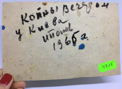 Oil painting Haystacks Popov I. A.