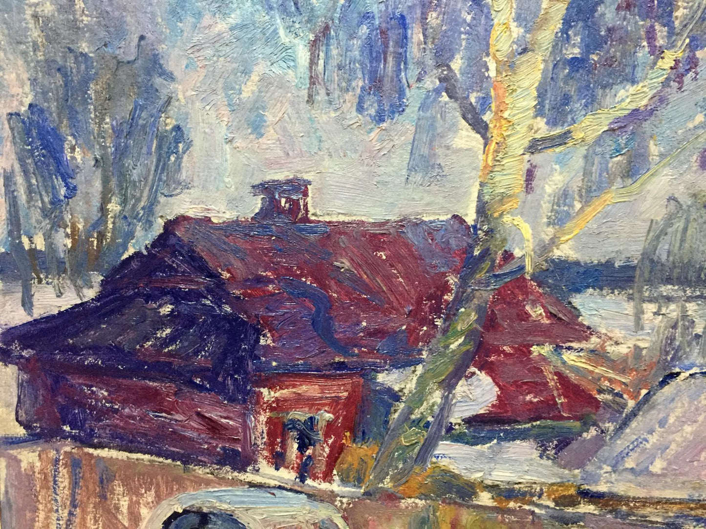 Oil painting Blue day Petrashevsky Stanislav Vasilievich