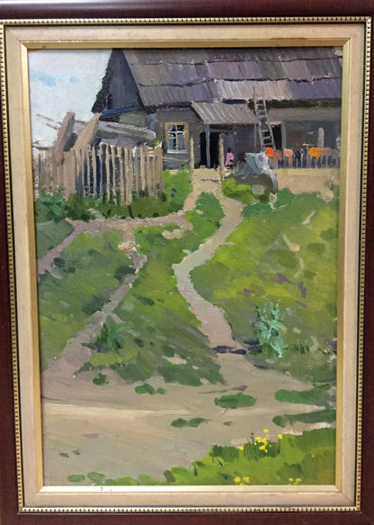 Double oil painting Houses original picture