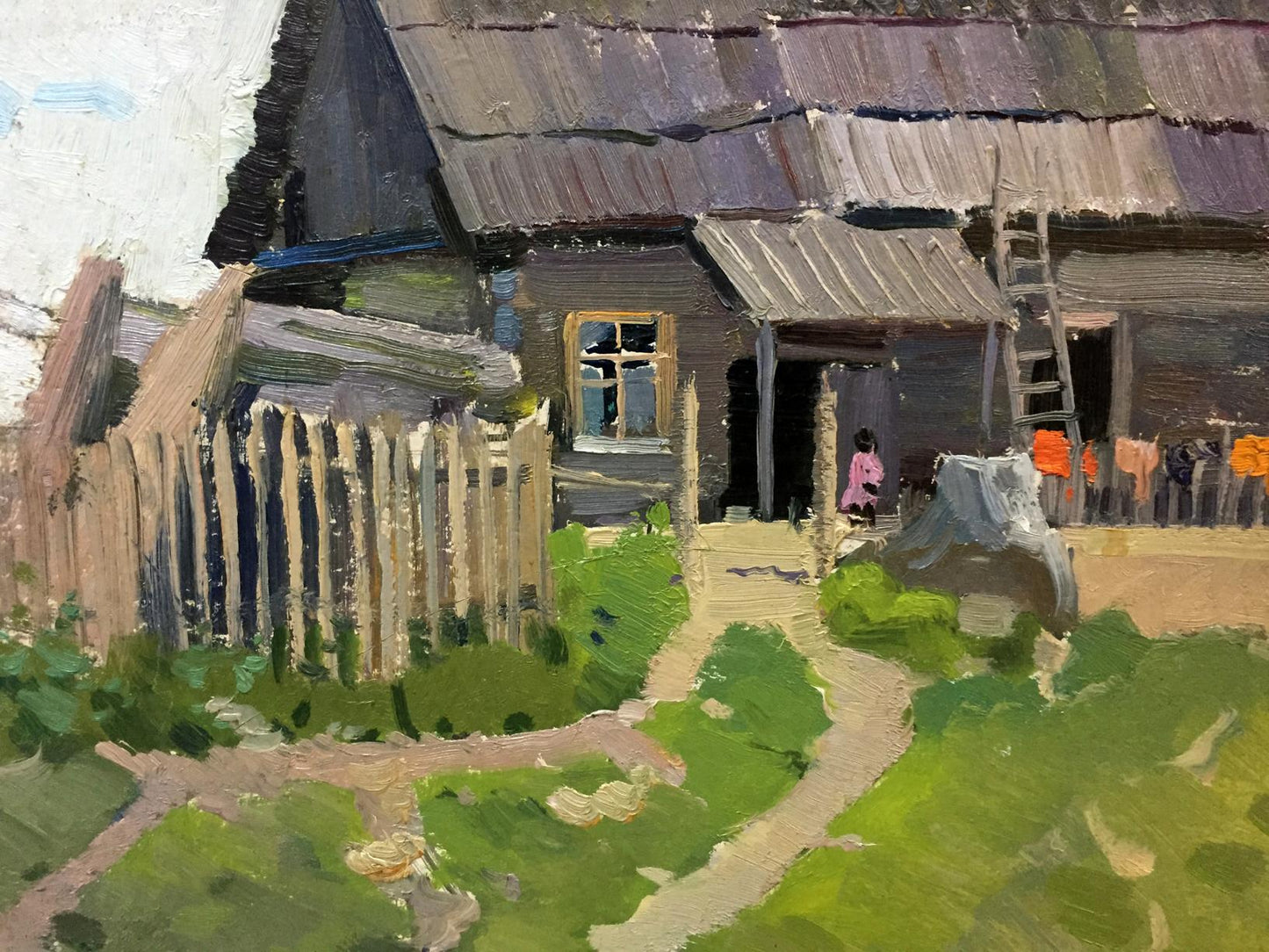 Double oil painting Houses original picture