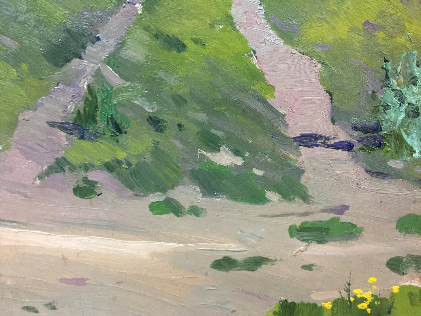 Double oil painting Houses original picture