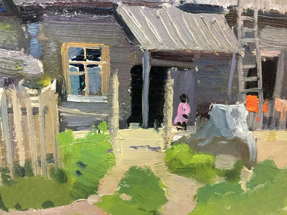 Double oil painting Houses original picture