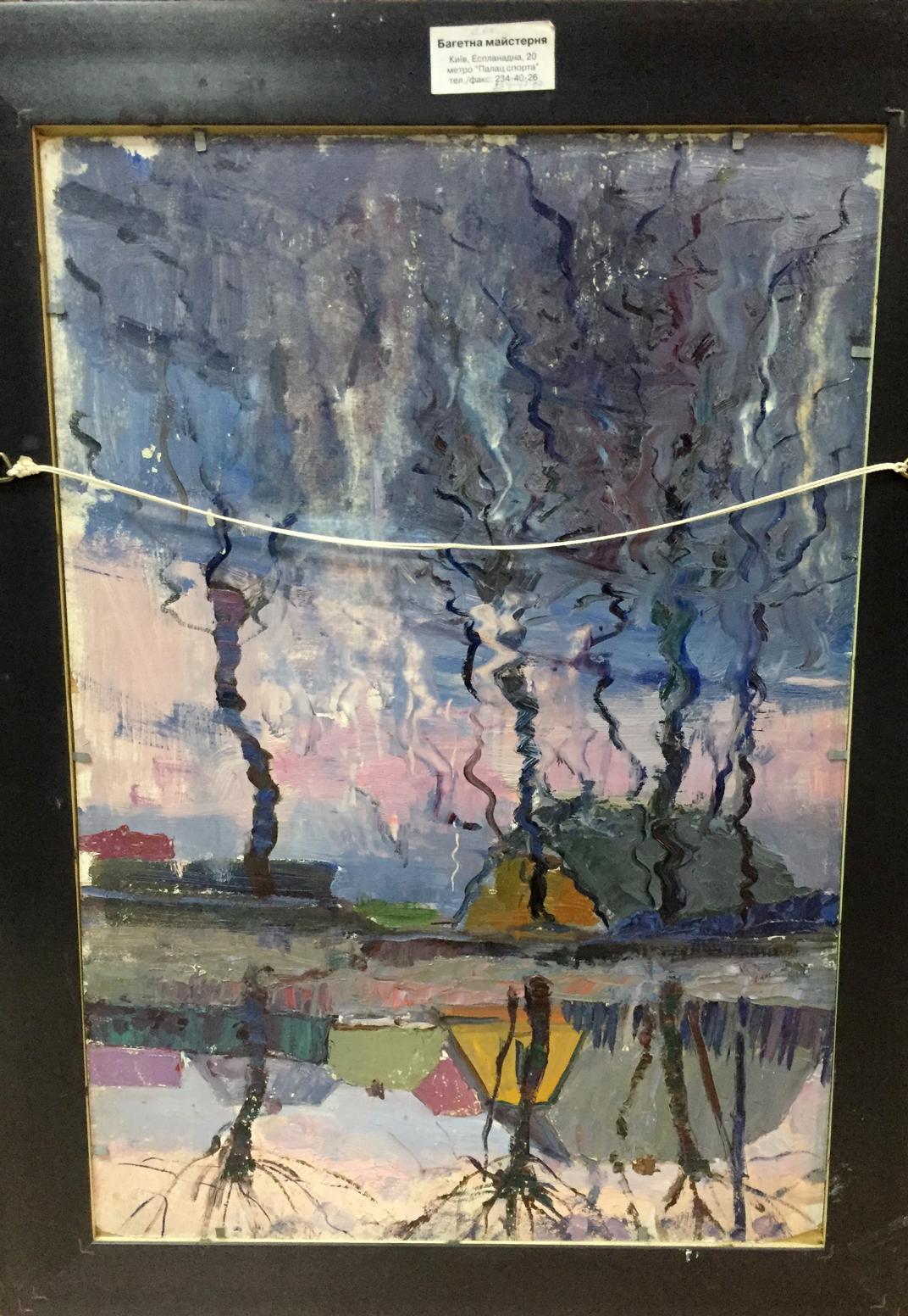 Double oil painting Houses original picture