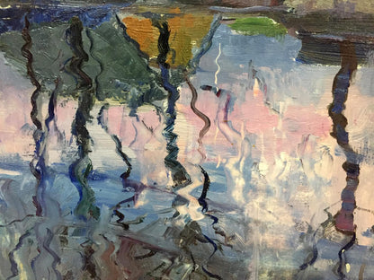 Double oil painting Houses original picture