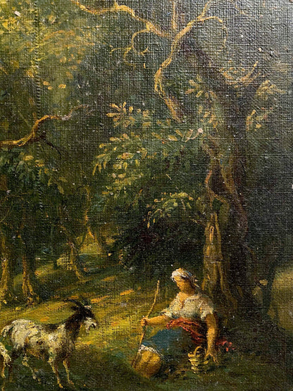 Oil painting Hot day in the forest Oleg Litvinov