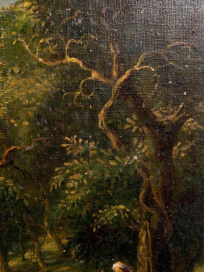 Oil painting Hot day in the forest Oleg Litvinov