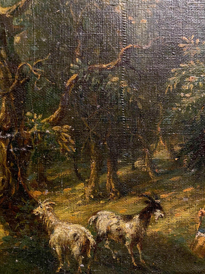 Oil painting Hot day in the forest Oleg Litvinov