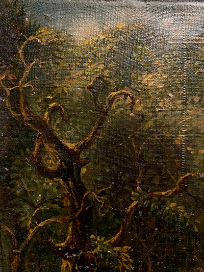 Oil painting Hot day in the forest Oleg Litvinov