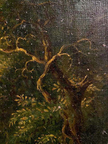 Oil painting Hot day in the forest Oleg Litvinov