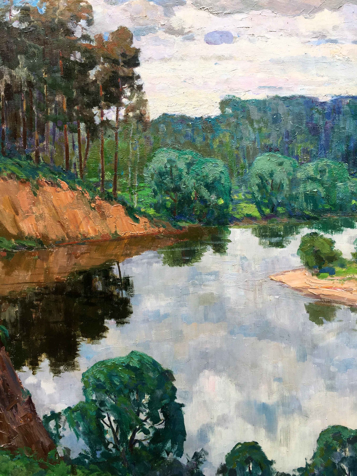 Oil painting river Korostelev Vladimir Aleksandrovich