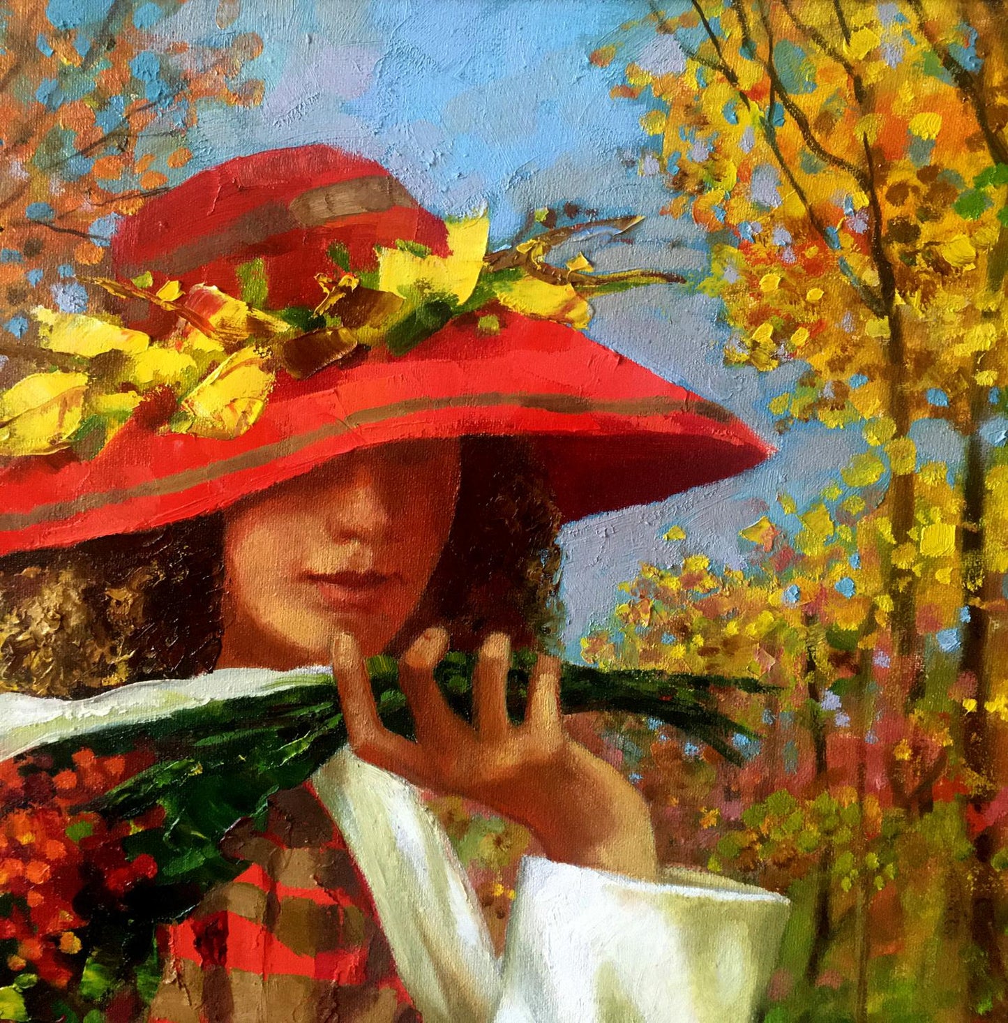 Abstract oil painting