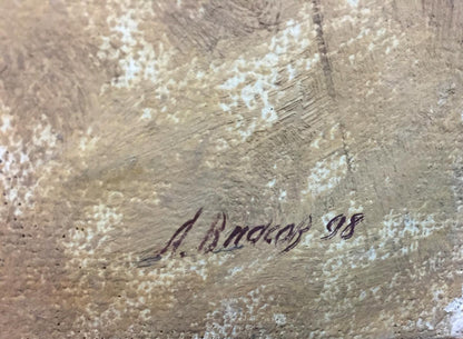 Oil painting Boats Alexey Fedorovich Vlasov