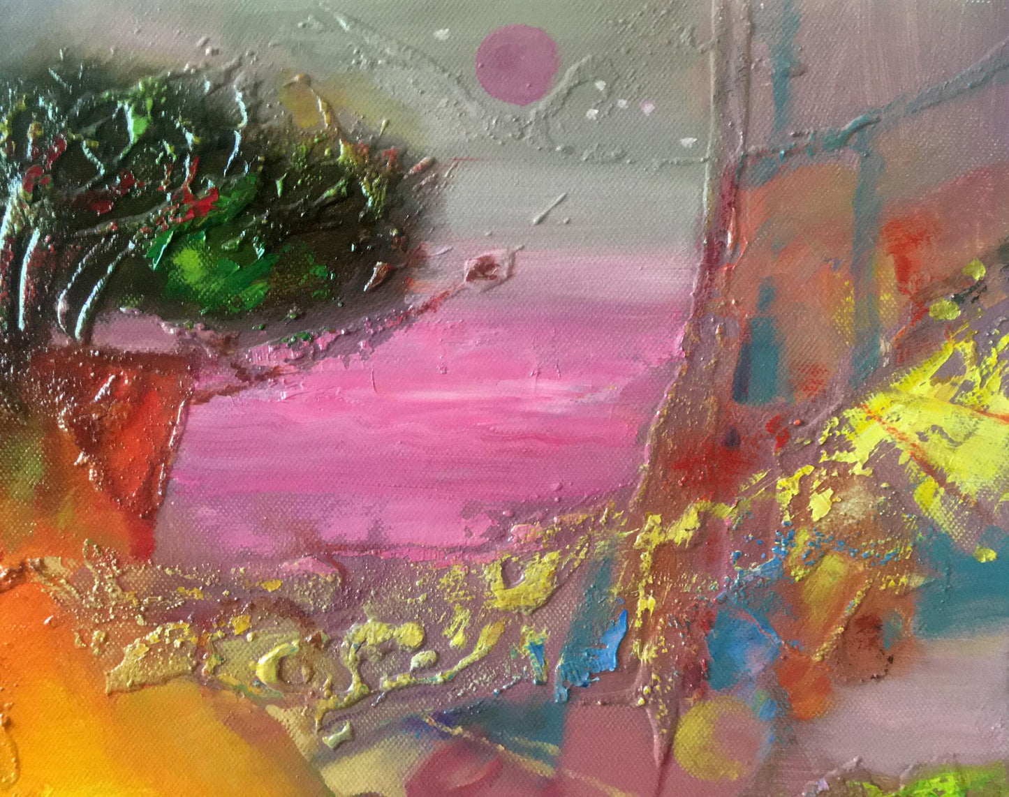 Abstract oil painting Dawn and Dusk Harmony Anatoly Tarabanov