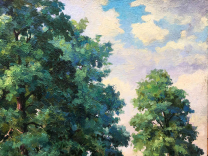 Oil painting forest landscape Nepiypivo Vasily Ignatievich