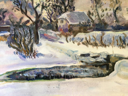Oil painting Winter landscape Chernikov Vladimir Mikhailovich