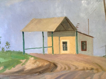 Oil painting House on the outskirts Chernikov Vladimir Mikhailovich