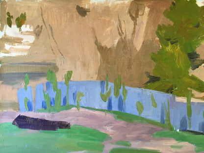 Oil painting Winding river Vladimir Chernikov