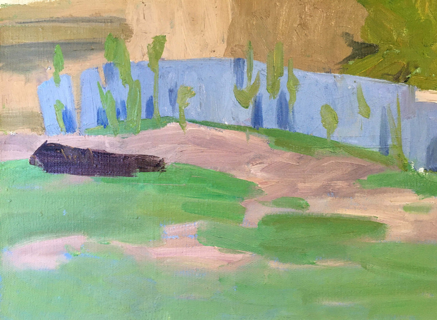 Oil painting Winding river Vladimir Chernikov