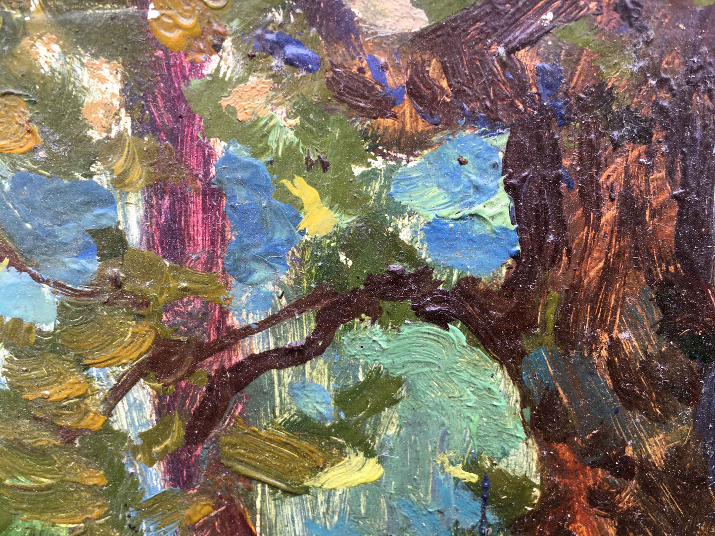 Oil painting forest landscape Aleksandrochkin Yuri Mikhailovich