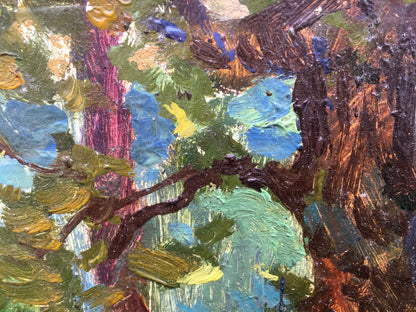 Oil painting forest landscape Aleksandrochkin Yuri Mikhailovich