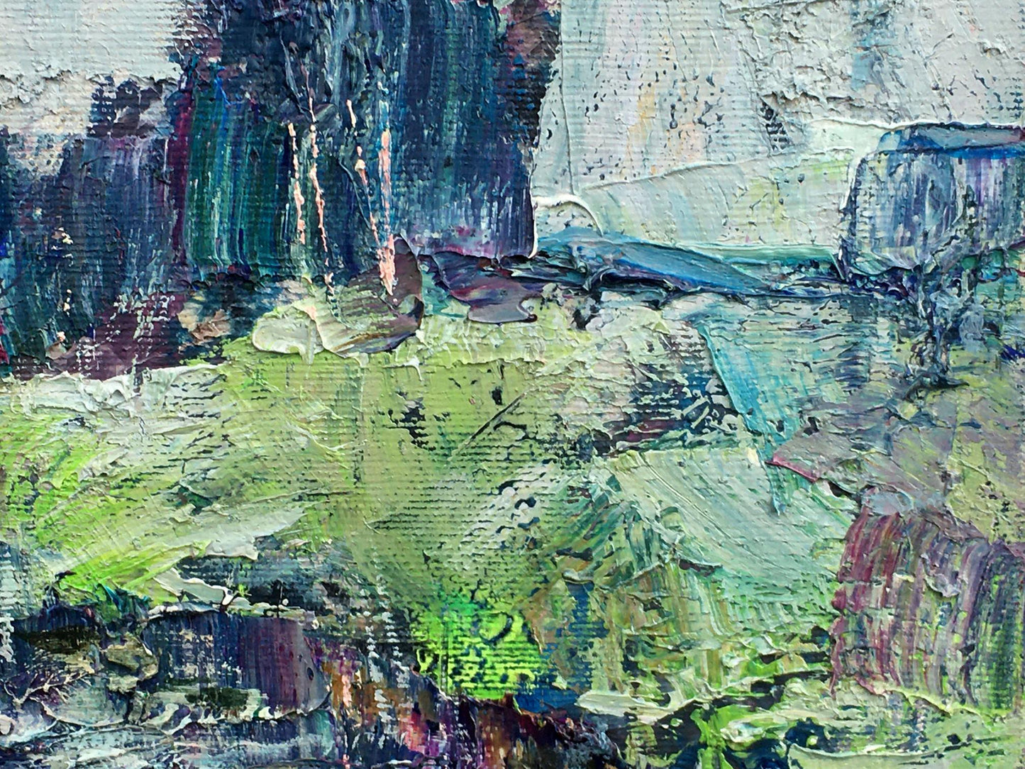 Abstract oil painting Morning Landscape Mazur Vladimir