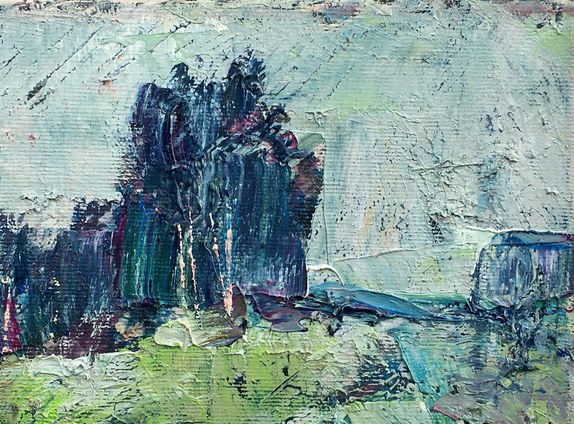 Abstract oil painting Morning Nature Mazur Vladimir