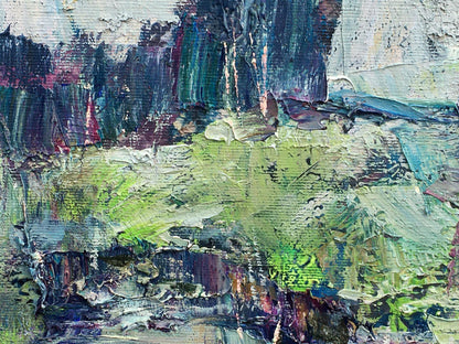 Abstract oil painting Nature Landscape Mazur Vladimir