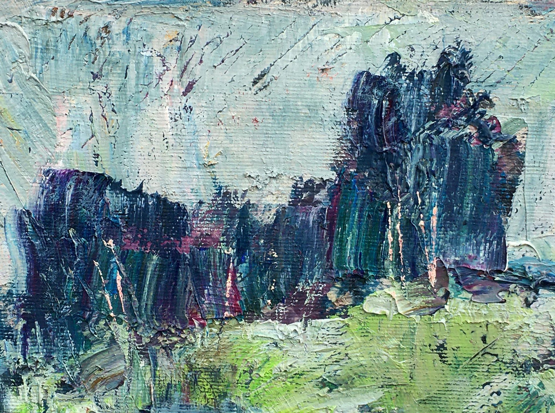 Abstract oil painting Landscape Mazur Vladimir