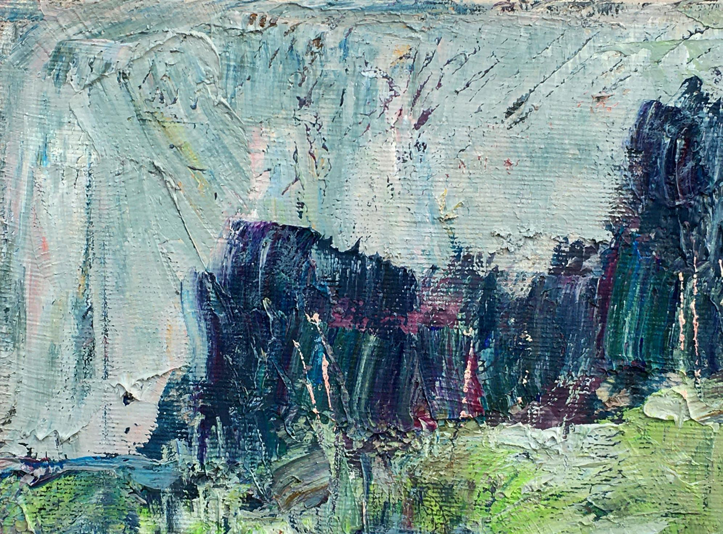 Abstract oil painting Forest Nature Landscape Mazur Vladimir