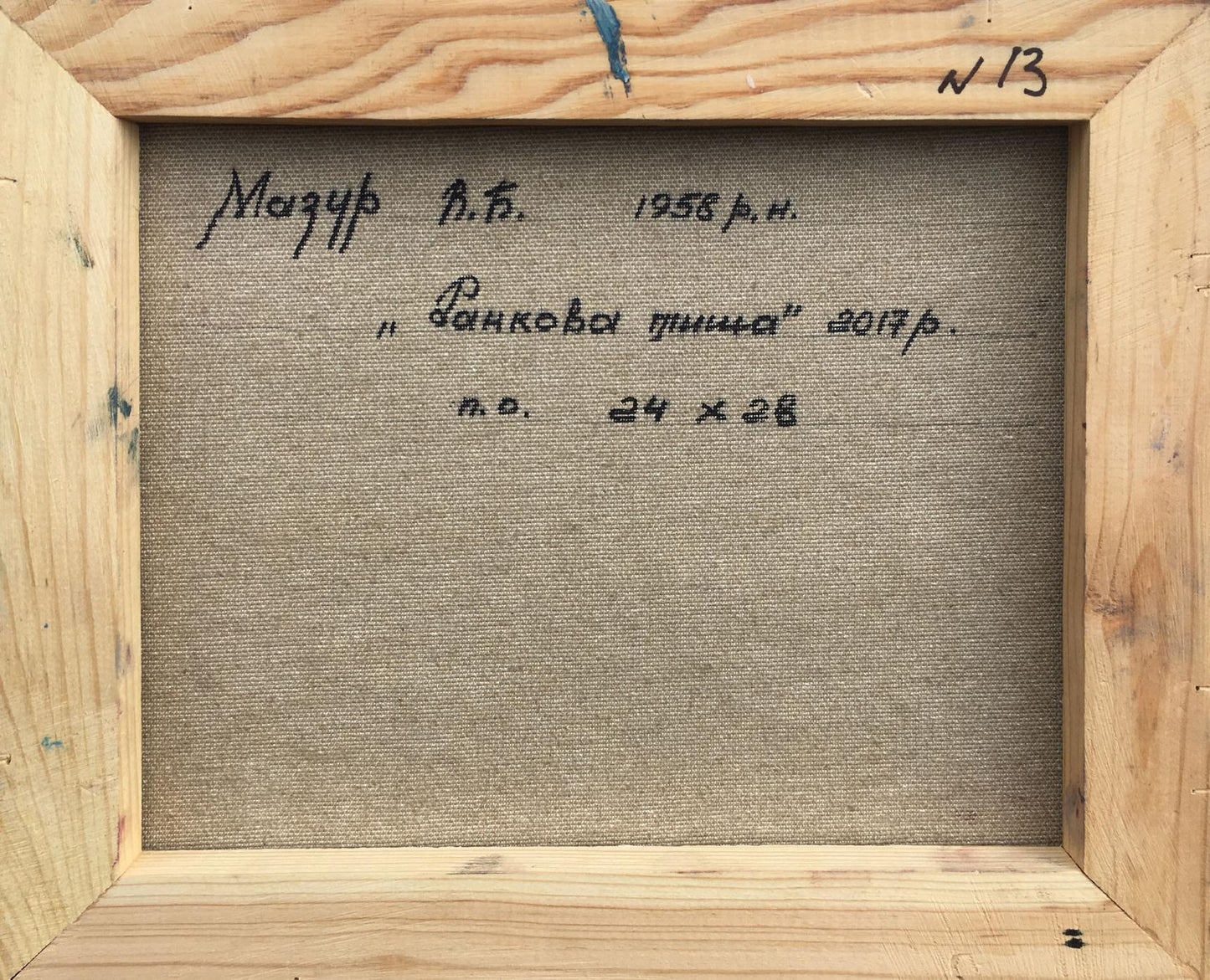 Backdrop of the painting 