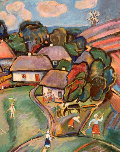 Oil painting Country flavor Unknown artist