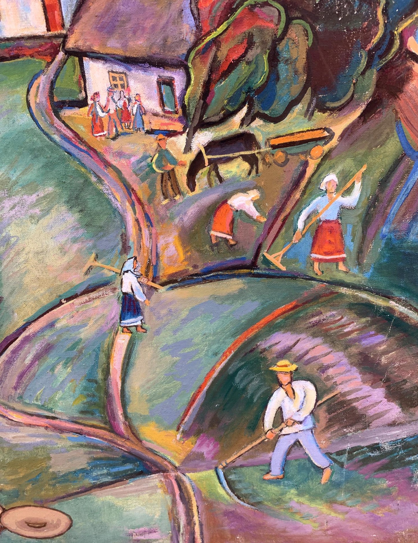 Oil painting Country flavor Unknown artist