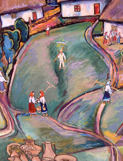 Oil painting Country flavor Unknown artist