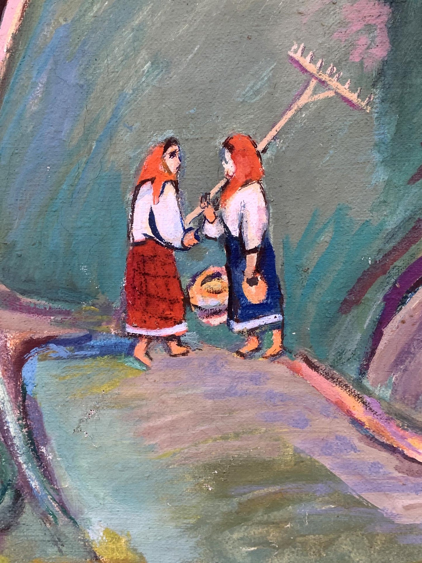 Oil painting Country flavor Unknown artist