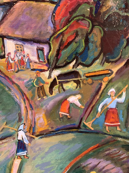 Oil painting Country flavor Unknown artist