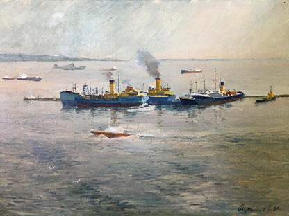 Oil painting In the sea Svyatoslav Petrovich Skorobogatov